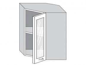 1.60.3у Шкаф настенный (h=720) угловой на 600мм со стекл. дверцей в Кунгуре - kungur.magazin-mebel74.ru | фото