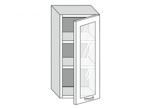 19.40.3 Шкаф настенный (h=913) на 400мм с 1-ой стекл. дверцей в Кунгуре - kungur.magazin-mebel74.ru | фото