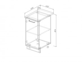 Н 40 Модуль нижний Без Столешницы МН 40 в Кунгуре - kungur.magazin-mebel74.ru | фото