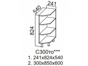 С300то Стол рабочий 300 (торцевой открытый) в Кунгуре - kungur.magazin-mebel74.ru | фото