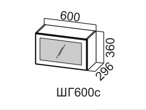 ШГ600с/360 Шкаф навесной 600/360 (горизонт. со стеклом) в Кунгуре - kungur.magazin-mebel74.ru | фото