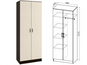 ШКР800.2 Шкаф 2х-створчатый комби в Кунгуре - kungur.magazin-mebel74.ru | фото